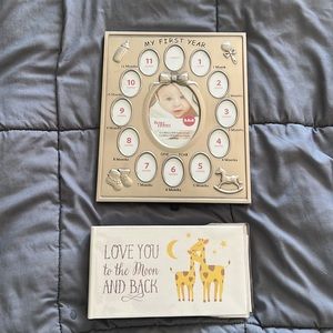 My First Year picture frame and baby photo album